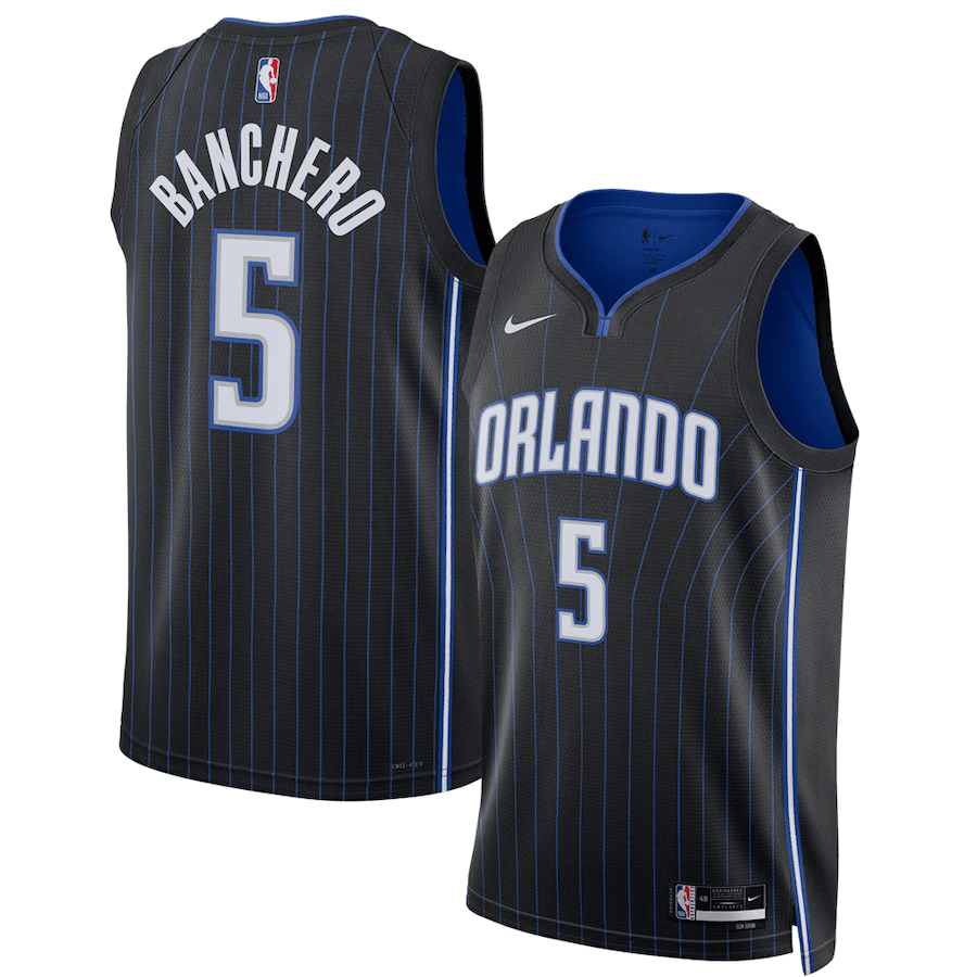 Orlando Magic Paolo Banchero 5 Black NBA Jersey - Icon Edition