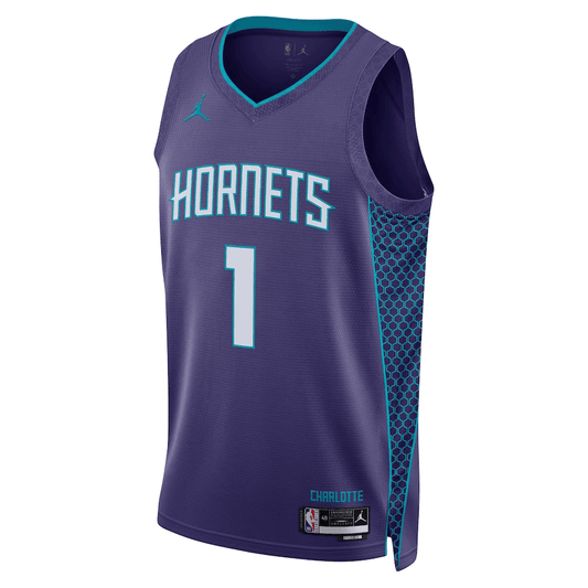 Charlotte Hornets LaMelo Ball 1 Jordan Purple NBA Jersey - Statement Edition