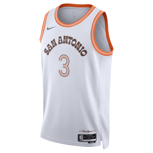 San Antonio Spurs City Edition 2023/24 Keldon Johnson 3 White NBA Jersey