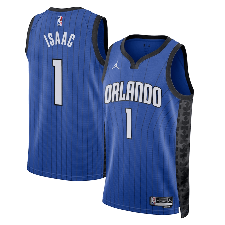 Orlando Magic Jonathan Isaac 1 Jordan Royal NBA Jersey - Statement Edition