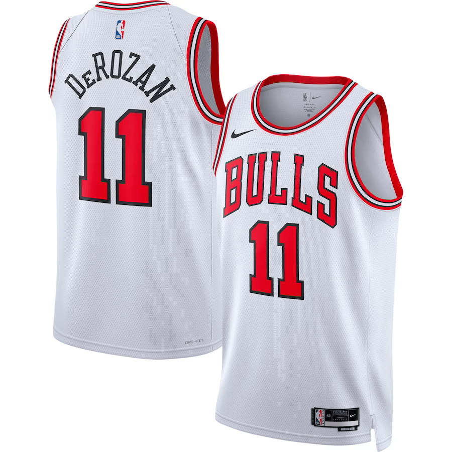 Chicago Bulls Association Edition White NBA Jersey - DeMar DeRozan 11