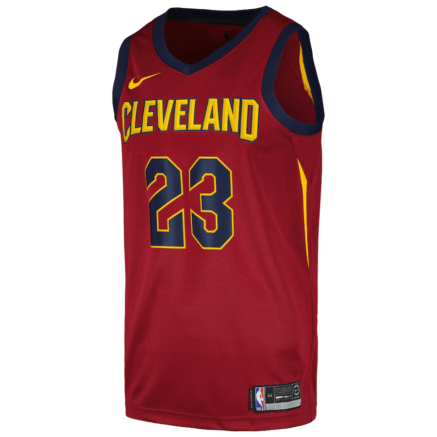 Cleveland Cavaliers LeBron James 23 Wine NBA Jersey - Icon Edition