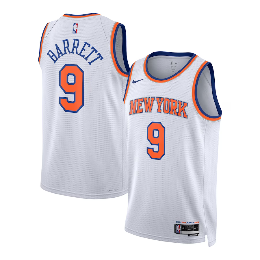 New York Knicks White Association Edition NBA Jersey - Barrett 9