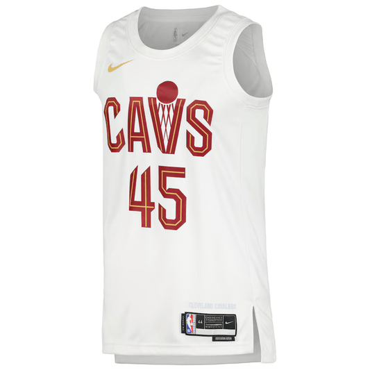 Cleveland Cavaliers Donovan Mitchell 45 White NBA Jersey - Association Edition