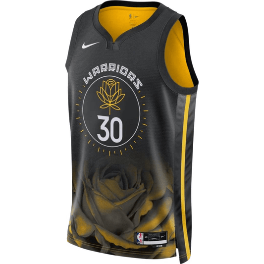 Golden State Warriors City Edition 2022 Black NBA Jersey - Stephen Curry 30