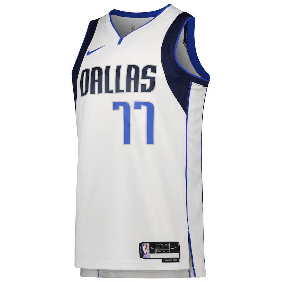 Dallas Mavericks Association Edition White NBA Jersey - Luka Doncic 77