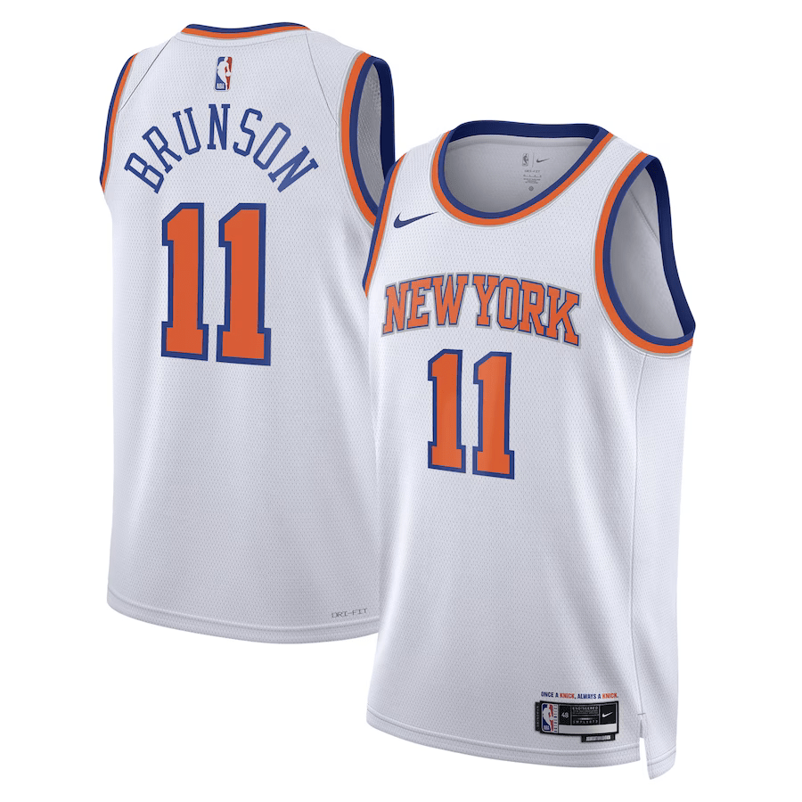 New York Knicks White Association Edition NBA Jersey - Brunson 11