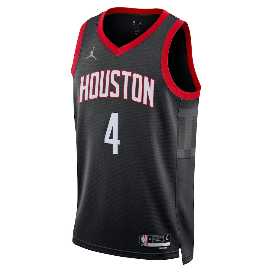 Houston Rockets Jalen Green 4 Jordan Black NBA Jersey - Statement Edition