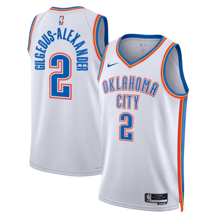 Oklahoma City Thunder Association Edition White NBA Jersey - Shai Gilgeous-Alexander 2