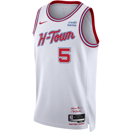 Houston Rockets City Edition 2023/24 Fred Vanvleet 5 White NBA Jersey