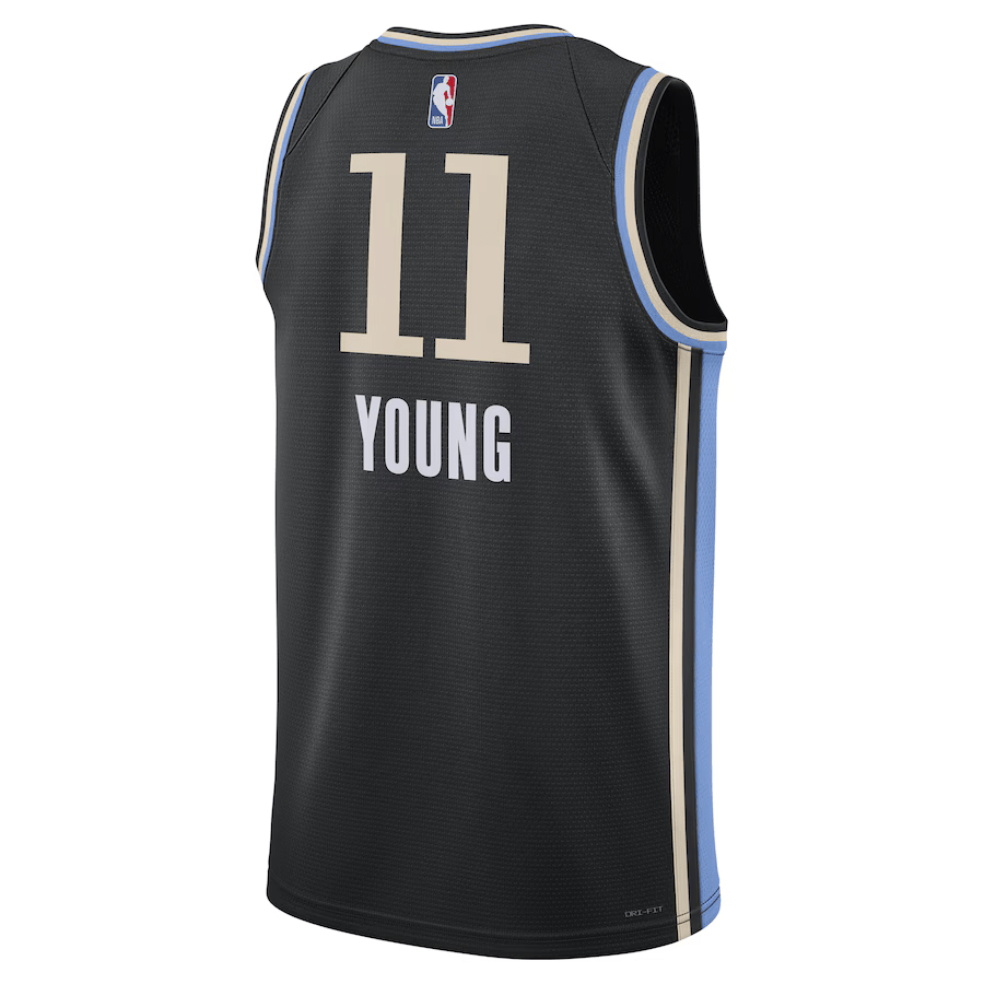 Atlanta Hawks City Edition 2023/24 Black NBA Jersey - Trae Young 11