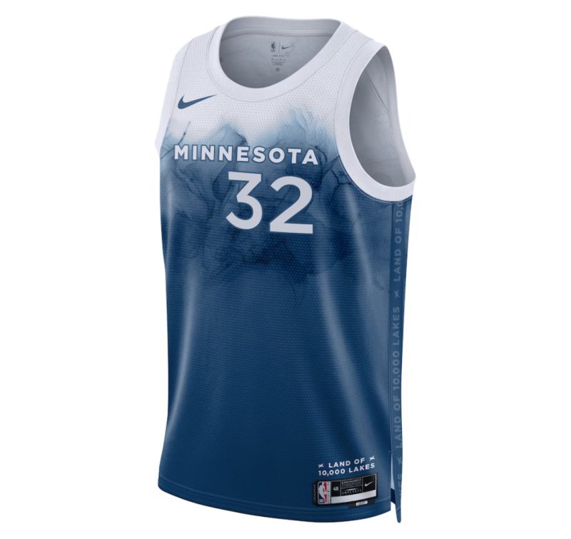 Minnesota Timberwolves City Edition 2023/24 Navy NBA Jersey - Karl-Anthony Towns 32