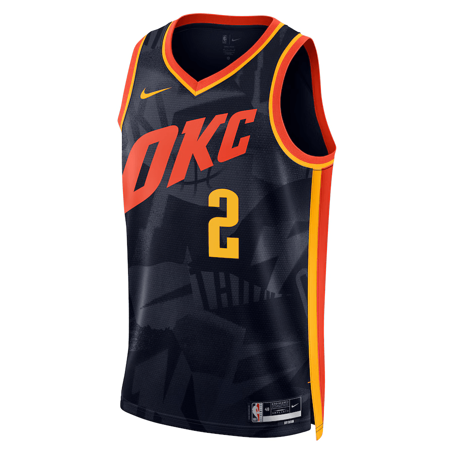 Oklahoma City Thunder City Edition 2023/24 Black NBA Jersey - Shai Gilgeous-Alexander 2