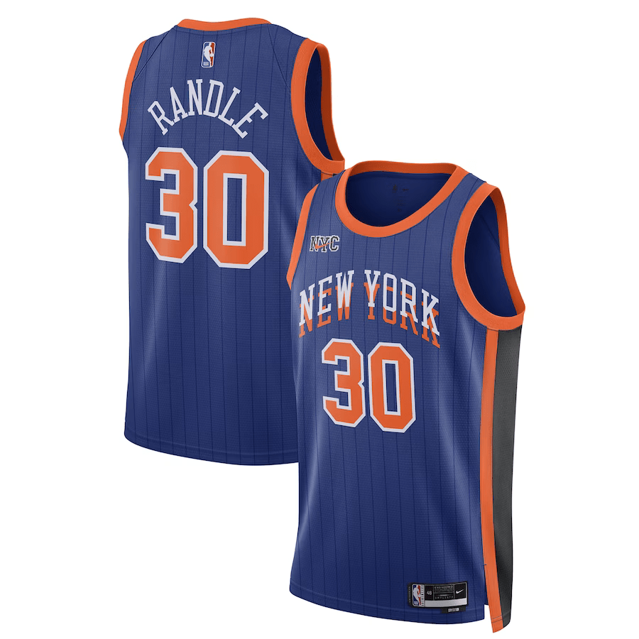 New York Knicks Blue City Edition 2024 NBA Jersey - Randle #30