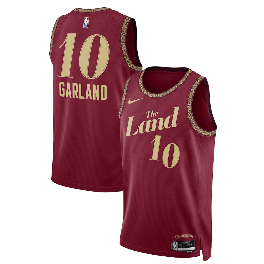 Cleveland Cavaliers Darius Garland 10 City Edition 2023/24 Wine NBA Jersey