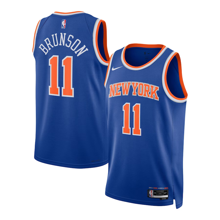 New York Knicks Blue Icon Edition NBA Jersey 2024 - Jalen Brunson 11