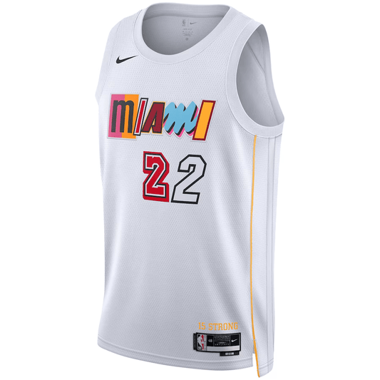 Miami Heat City Edition White 2022 NBA Jersey - Jimmy Butler 22