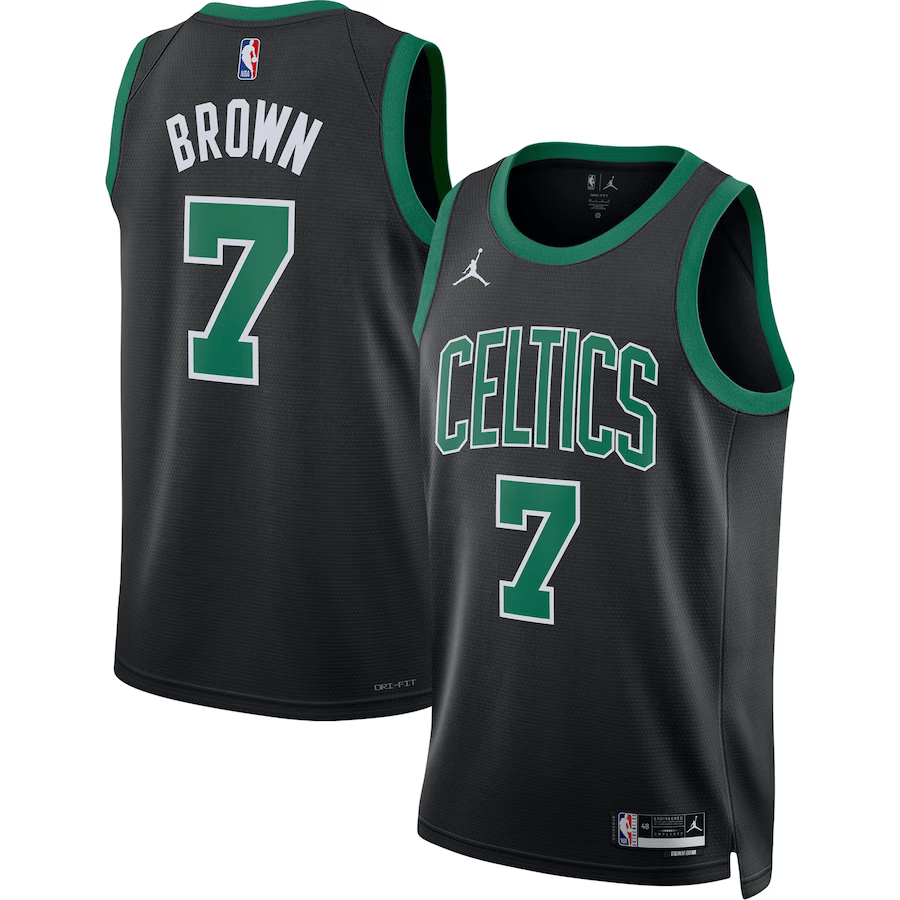 Boston Celtics Statement Edition Black Jordan NBA Jersey - Jaylen Brown 7