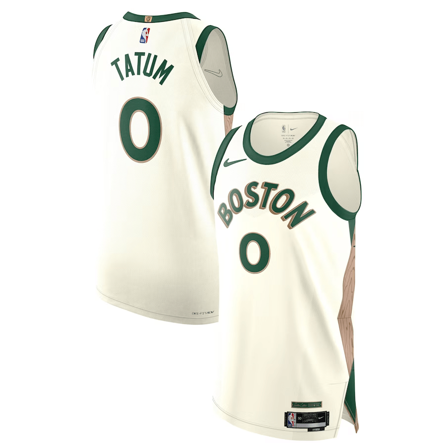 Boston Celtics City Edition 2024 White NBA Jersey - Jayson Tatum 0