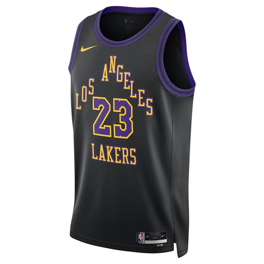 Los Angeles Lakers City Edition Black 2024 NBA Jersey - LeBron James 23