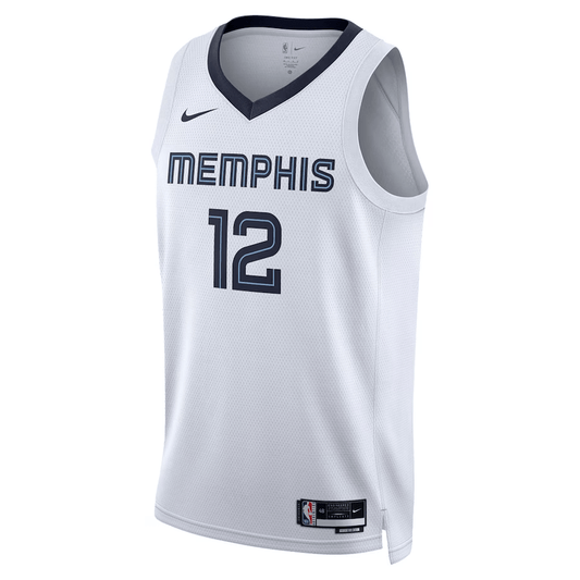 Memphis Grizzlies Association Edition White NBA Jersey - Ja Morant 12