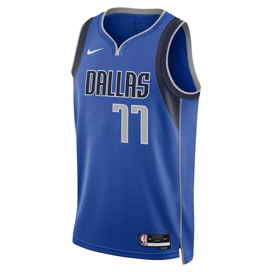 Dallas Mavericks Luka Doncic 77 Blue NBA Jersey - Icon Edition