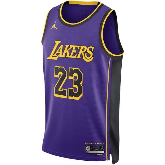 Los Angeles Lakers Statement Edition Purple Jordan NBA Jersey - LeBron James 23