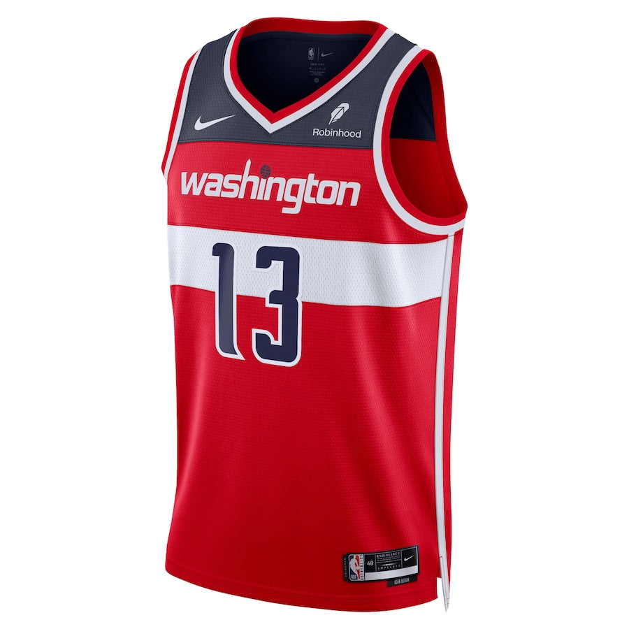 Washington Wizards Jordan Poole 13 Red NBA Jersey - Icon Edition