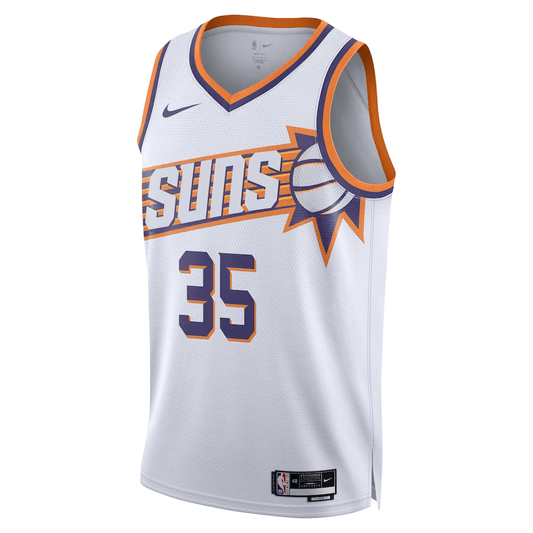 Phoenix Suns Kevin Durant 35 White NBA Jersey - Association Edition