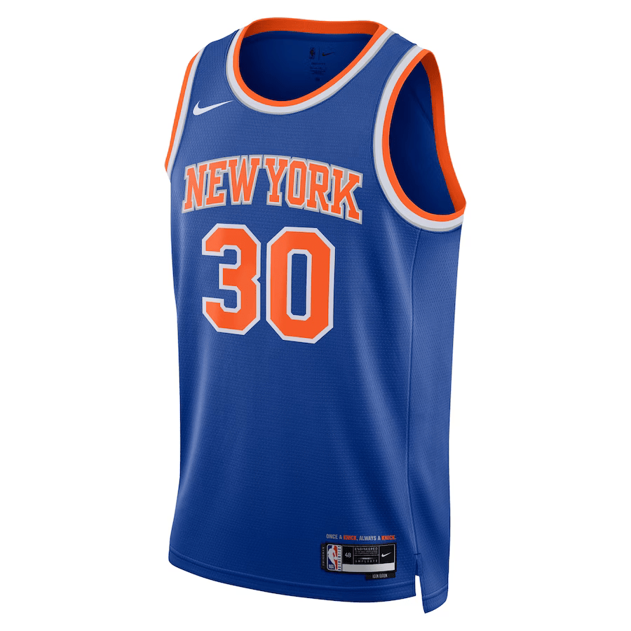 New York Knicks Blue Icon Edition NBA Jersey 2024 - Randle 30