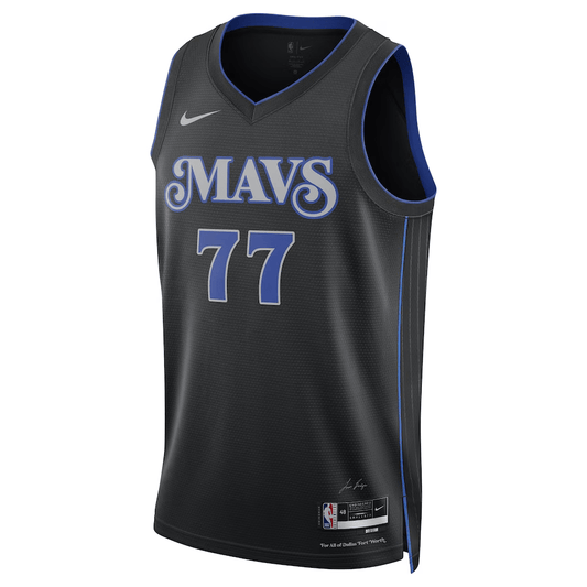 Dallas Mavericks City Edition Luka Doncic 77 Black 2023/24 NBA Jersey