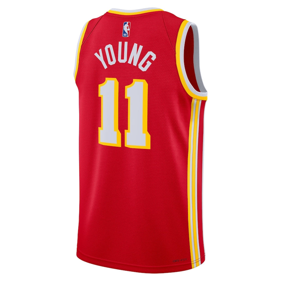 Atlanta Hawks Icon Edition Red NBA Jersey - Trae Young 11