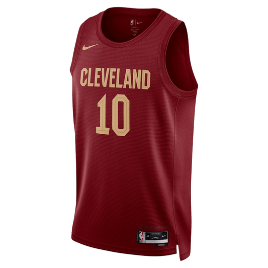 Cleveland Cavaliers Darius Garland 10 Wine NBA Jersey - Icon Edition