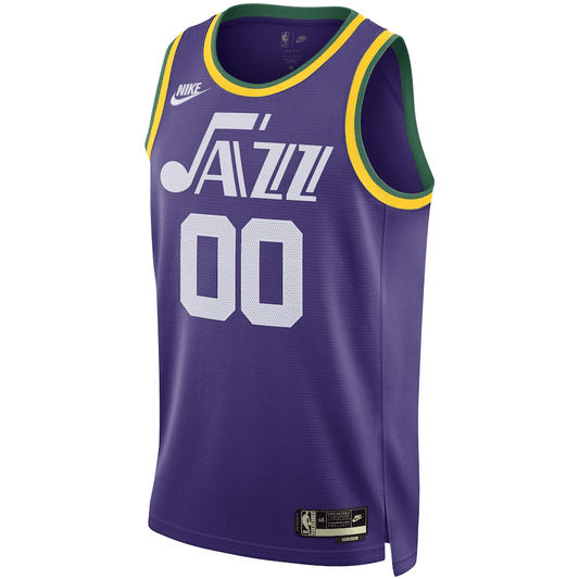 Utah Jazz Jordan Clarkson 00 Purple NBA Jersey - Classic Edition