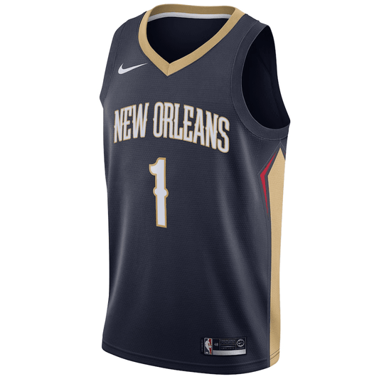 New Orleans Pelicans Zion Williamson 1 Navy NBA Jersey - Icon Edition