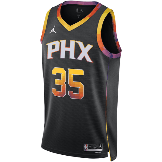 Phoenix Suns Kevin Durant 35 Jordan Black NBA Jersey - Statement Edition