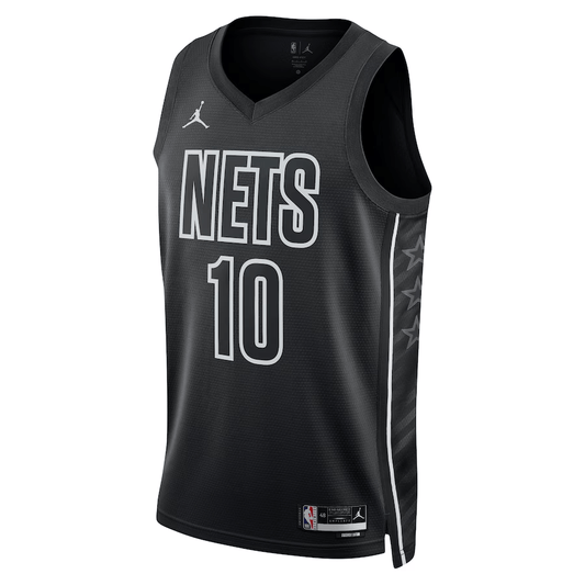 Brooklyn Nets Ben Simmons 10 Jordan Black NBA Jersey - Statement Edition