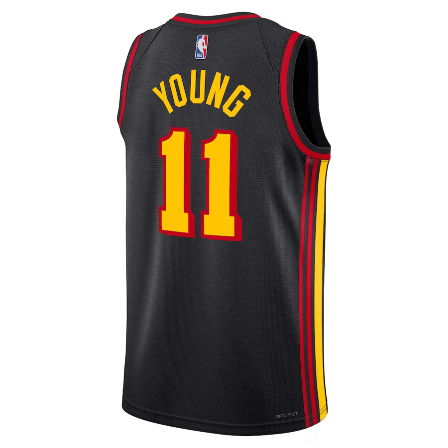 Atlanta Hawks Black Statement Edition Jordan NBA Jersey - Trae Young 11