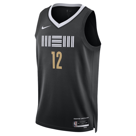 Memphis Grizzlies City Edition Black 2024 NBA Jersey - Ja Morant 12