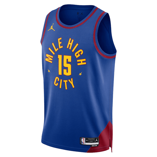 Denver Nuggets Statement Edition Jordan Blue NBA Jersey - Nikola Jokic 15