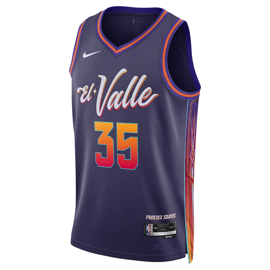 Phoenix Suns City Edition 2023/24 Kevin Durant 35 Purple NBA Jersey