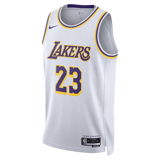 Los Angeles Lakers Association Edition White NBA Jersey - LeBron James 23