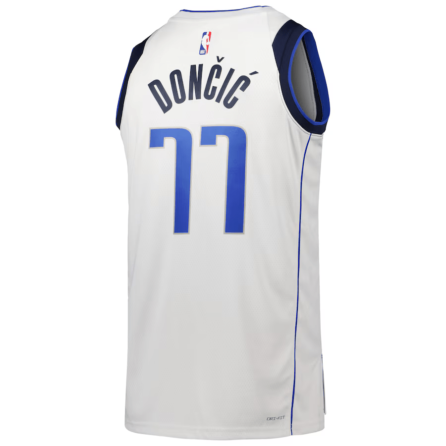 Dallas Mavericks Association Edition White NBA Jersey - Luka Doncic 77