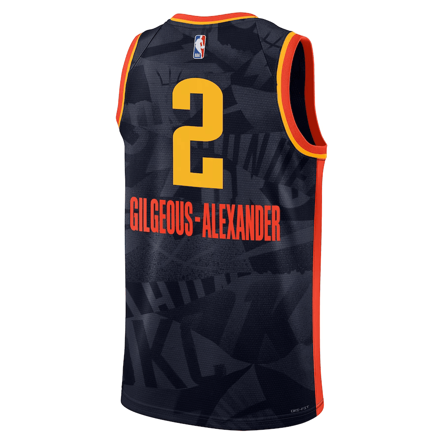 Oklahoma City Thunder City Edition 2023/24 Black NBA Jersey - Shai Gilgeous-Alexander 2