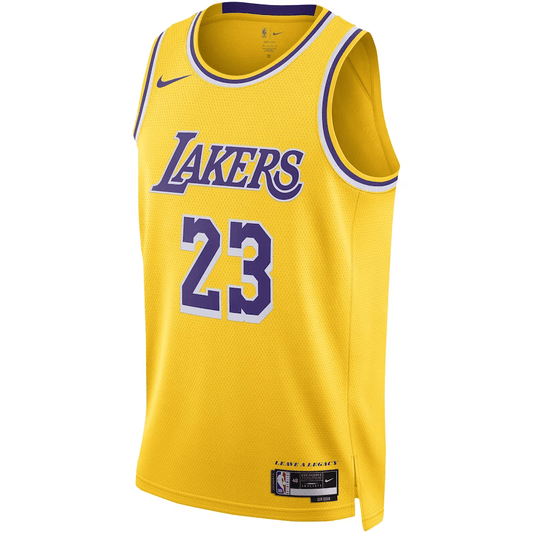 Los Angeles Lakers Icon Edition Gold NBA Jersey - LeBron James 23