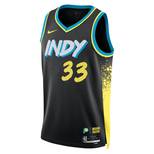 Indiana Pacers City Edition 2023/24 Black NBA Jersey - Myles Turner 33