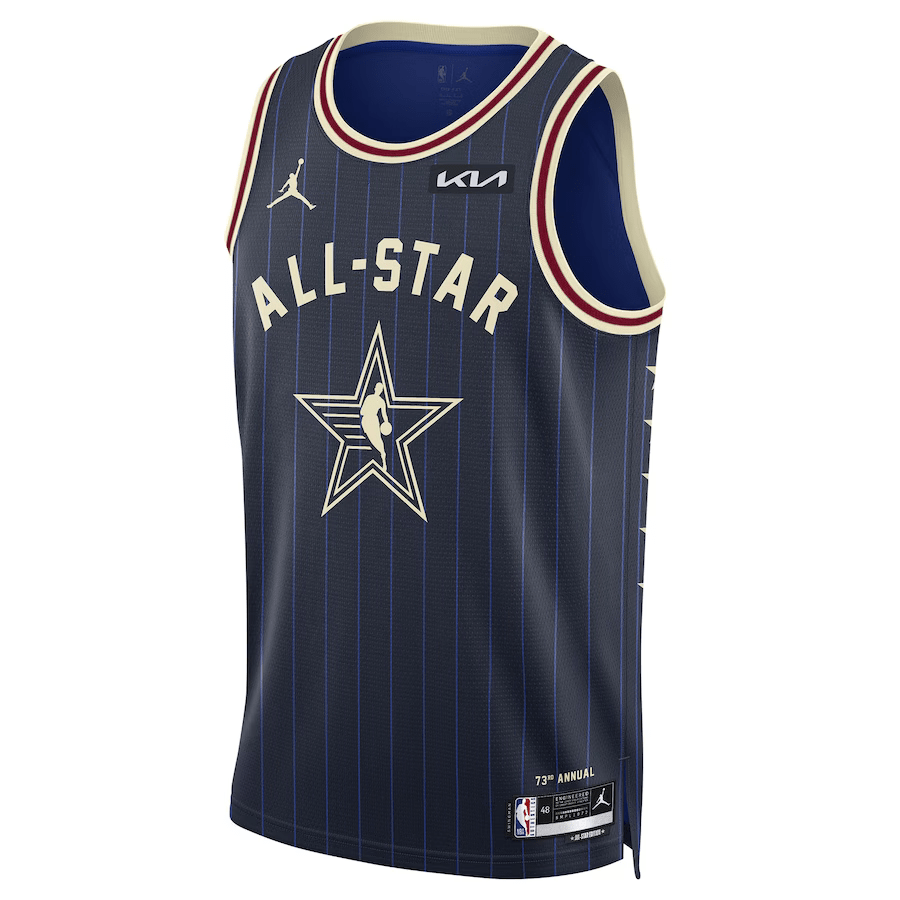 NBA All-Star Game 2024 Jordan Blue Navy NBA Jersey - Jayson Tatum 0