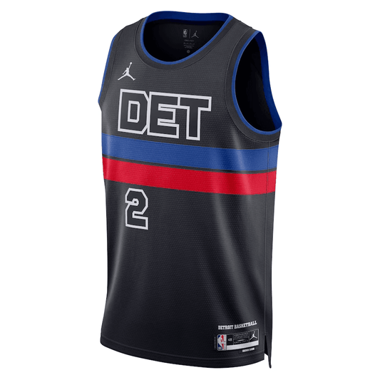 Detroit Pistons Jordan Black NBA Jersey Cade Cunningham 2 - Statement Edition