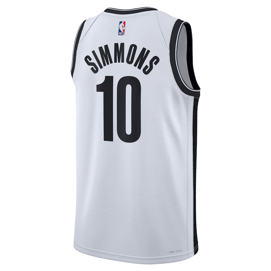 Brooklyn Nets Ben Simmons 10 White NBA Jersey - Association Edition