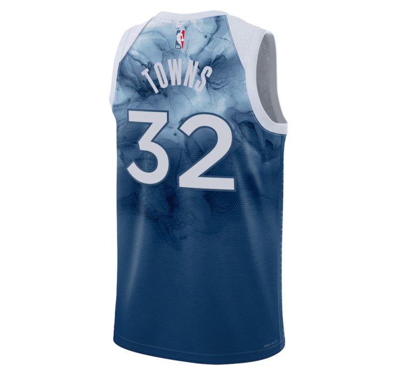 Minnesota Timberwolves City Edition 2023/24 Navy NBA Jersey - Karl-Anthony Towns 32